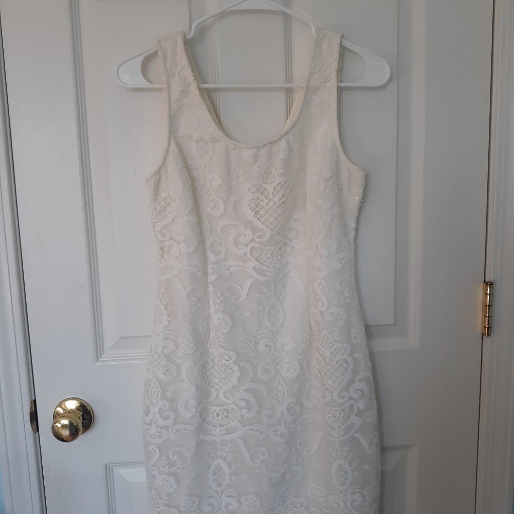 Lacey White Summer (Wedding/Cocktail) Dress size S